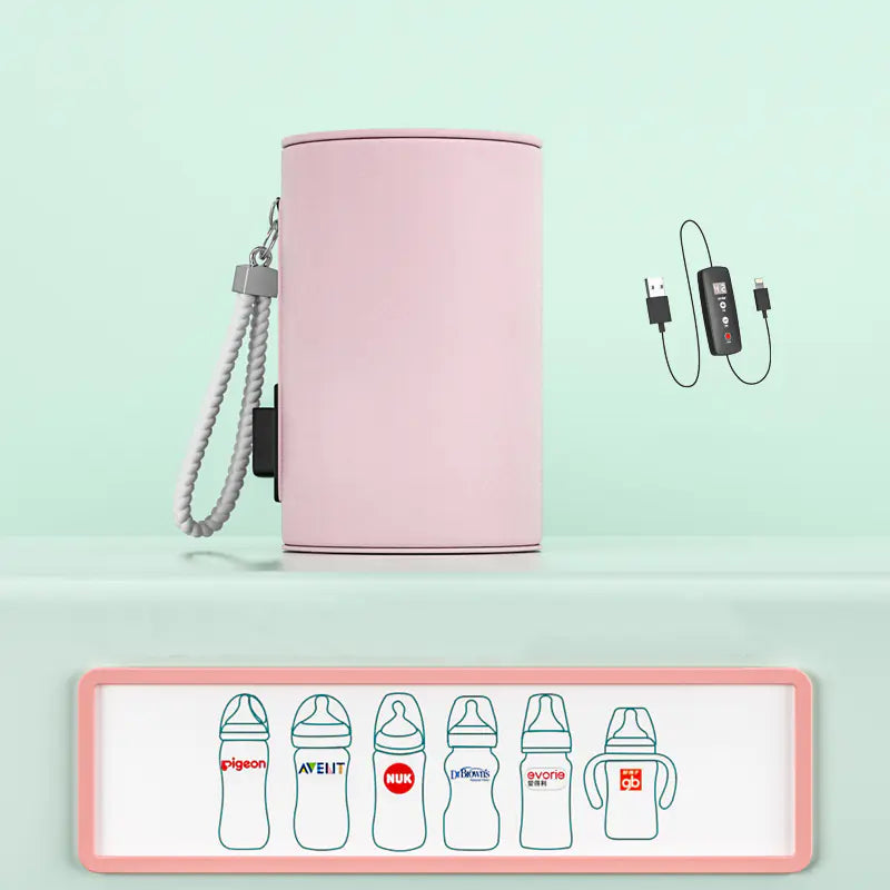 Portable USB Baby Bottle Warmer Heating Jacket
